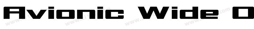 Avionic Wide Obliqu字体转换